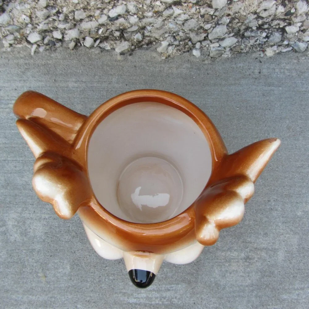 *BOGO mugs* 16 oz retro reindeer mug pottery barn (W5042)